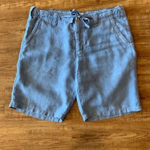 Hartford Slim Fit Linen Shorts